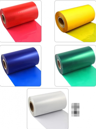 Цветная лента из восковой смолы LENVII, лента для термотрансферной печати со штрих-кодом, цветная лента, лента со штрих-кодом