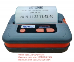 Портативный термопринтер для этикеток со штрих-кодом и чеков, 4 дюйма / 110 мм для КПК IOS, ПК Android | LENVII M421