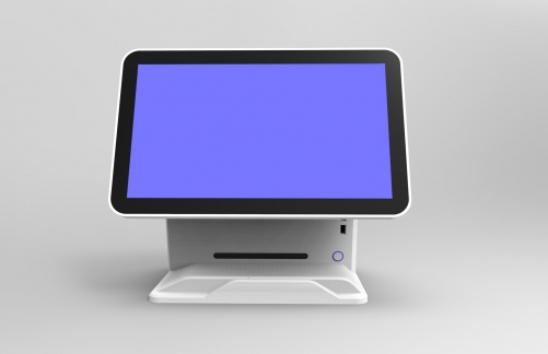 LENVII LV-Q8S Сенсорный экран POS, 15,6-дюймовый широкий экран со светодиодным дисплеем, резистивное касание, белый